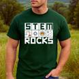 STEM Rocks Science Technology Engineering Math STEM Teacher Men's Casual T-Shirt Forest STEM Rocks Science Technology Engineering Math STEM Teacher Men's Casual T-Shirt Forest