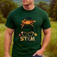 STEM Teacher Messy Bun Fall Vibes Autumn Thanksgiving Men Women Men's Casual T-Shirt Forest STEM Teacher Messy Bun Fall Vibes Autumn Thanksgiving Men Women Men's Casual T-Shirt Forest