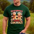 My Student Are Smart Cookies Pjs Christmas Xmas Teacher Men's Casual T-Shirt Forest