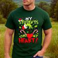 My Students Stole My Heart Teacher Holiday Merry Christmas Men's Casual T-Shirt Forest My Students Stole My Heart Teacher Holiday Merry Christmas Men's Casual T-Shirt Forest