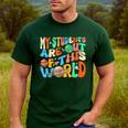 My Students Are Out Of This World Space Groovy Teacher Men's Casual T-Shirt Forest My Students Are Out Of This World Space Groovy Teacher Men's Casual T-Shirt Forest