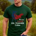 This Is My Super ESL Teacher Costume Lazy Halloween Men's Casual T-Shirt Forest