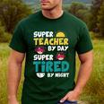 Super Hero Teacher Superheroes Men's Casual T-Shirt Forest Super Hero Teacher Superheroes Men's Casual T-Shirt Forest