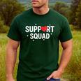 Support Squad Cute Heart Supportive Teacher Team Member Men's Casual T-Shirt Forest