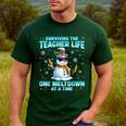 Surviving The Teacher Life Pjs Pajamas Christmas Xmas Teache Men's Casual T-Shirt Forest