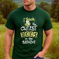 I Teach The Cutest Bees In The Beehive Kindergarten Teacher Men's Casual T-Shirt Forest