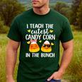 I Teach The Cutest Candy Corn In The Bunch Teacher Halloween Men's Casual T-Shirt Forest I Teach The Cutest Candy Corn In The Bunch Teacher Halloween Men's Casual T-Shirt Forest