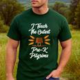I Teach The Cutest Pre-K Pilgrims Thanksgiving Teacher Item Men's Casual T-Shirt Forest