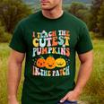 I Teach The Cutest Pumpkins In The Patch Teacher Men's Casual T-Shirt Forest