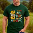 I Teach The Cutest Pumpkins Preschool Teacher Halloween Men's Casual T-Shirt Forest