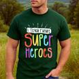 I Teach Future Superheroes Teacher Teaching Men's Casual T-Shirt Forest I Teach Future Superheroes Teacher Teaching Men's Casual T-Shirt Forest