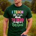 I Teach Little People To Read Reading Teacher For Men Women Girls Kids Men's Casual T-Shirt Forest