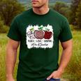 Teach Love Inspire Pre-k Teacher Apple Leopard Red Plain Men's Casual T-Shirt Forest