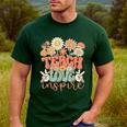 Teach Love Inspire Retro Groovy Daisy Back To School Teacher For Men Women Kids Men's Casual T-Shirt Forest Teach Love Inspire Retro Groovy Daisy Back To School Teacher For Men Women Kids Men's Casual T-Shirt Forest