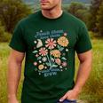 Teach Them Love Them Watch Them Grow Retro Teacher Floral Men's Casual T-Shirt Forest Teach Them Love Them Watch Them Grow Retro Teacher Floral Men's Casual T-Shirt Forest