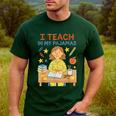 I Teach In My Pajamas Crayon Home School Teacher PJs Men's Casual T-Shirt Forest I Teach In My Pajamas Crayon Home School Teacher PJs Men's Casual T-Shirt Forest