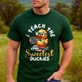 I Teach The Sweetest Duckies Teacher Rubber Duck Teaching Men's Casual T-Shirt Forest I Teach The Sweetest Duckies Teacher Rubber Duck Teaching Men's Casual T-Shirt Forest