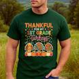 Teach Thanksgiving Teacher Thankful For My 1st Grade Turkeys Men's Casual T-Shirt Forest Teach Thanksgiving Teacher Thankful For My 1st Grade Turkeys Men's Casual T-Shirt Forest