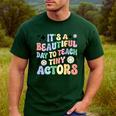 Teach Tiny Actors Theater Drama Teacher Drama Teaching Men's Casual T-Shirt Forest Teach Tiny Actors Theater Drama Teacher Drama Teaching Men's Casual T-Shirt Forest
