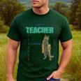 I Am A Teacher Alcoholic Cat Beer Feline Men Women Men's Casual T-Shirt Forest