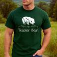 Teacher Bear For Educators Teacher Appreciation Men's Casual T-Shirt Forest Teacher Bear For Educators Teacher Appreciation Men's Casual T-Shirt Forest