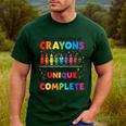 Teacher We Are Like a Box Of Crayons Back To School Men's Casual T-Shirt Forest Teacher We Are Like a Box Of Crayons Back To School Men's Casual T-Shirt Forest