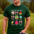 Teacher Christian God Says I Am Faith Religious Bible Verse Men's Casual T-Shirt Forest Teacher Christian God Says I Am Faith Religious Bible Verse Men's Casual T-Shirt Forest