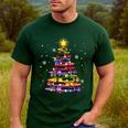 Teacher Crayon Christmas Tree Lights Student School Xmas Men's Casual T-Shirt Forest Teacher Crayon Christmas Tree Lights Student School Xmas Men's Casual T-Shirt Forest