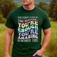 Teacher Dear Students Behind Me 1st Day Of School On Back Men's Casual T-Shirt Forest Teacher Dear Students Behind Me 1st Day Of School On Back Men's Casual T-Shirt Forest