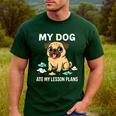 Teacher My Dog Ate My Lesson Plans School Staff Men's Casual T-Shirt Forest Teacher My Dog Ate My Lesson Plans School Staff Men's Casual T-Shirt Forest