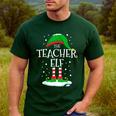 The Teacher Elf Christmas Family Matching Xmas Group For Men Women Men's Casual T-Shirt Forest The Teacher Elf Christmas Family Matching Xmas Group For Men Women Men's Casual T-Shirt Forest