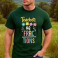 Teacher Of Fractions For Math Teacher Men's Casual T-Shirt Forest