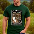 The Teacher Ghost Book Reading Books Lover Halloween Men's Casual T-Shirt Forest
