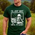 Teacher Halloween Shirt I'Ll Just Wait Until It's Quiet Men's Casual T-Shirt Forest Teacher Halloween Shirt I'Ll Just Wait Until It's Quiet Men's Casual T-Shirt Forest