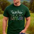 Teacher Of Littles Daycare Pre-k Kindergarten Teacher Men's Casual T-Shirt Forest
