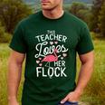 This Teacher Loves Her Flock Flamingo Teacher Class Men's Casual T-Shirt Forest This Teacher Loves Her Flock Flamingo Teacher Class Men's Casual T-Shirt Forest