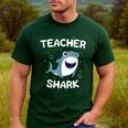 Teacher Shark Teaching Back To School Kindergarten Men's Casual T-Shirt Forest