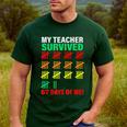 My Teacher Survived 67 Days Of Me School Kids Costume Men's Casual T-Shirt Forest My Teacher Survived 67 Days Of Me School Kids Costume Men's Casual T-Shirt Forest