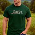 Teacher Teaching Camouflage Vintage Inspired Distressed Camo For Men Women Men's Casual T-Shirt Forest Teacher Teaching Camouflage Vintage Inspired Distressed Camo For Men Women Men's Casual T-Shirt Forest