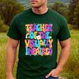 Teacher Of The Visually Impaired Blindness Awareness Men's Casual T-Shirt Forest Teacher Of The Visually Impaired Blindness Awareness Men's Casual T-Shirt Forest