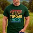 Teacher Voice Teacherlife Primary School Teacher Men's Casual T-Shirt Forest Teacher Voice Teacherlife Primary School Teacher Men's Casual T-Shirt Forest