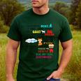 Teacher I Will Read Book On Boat Kids Women Bookworm Men's Casual T-Shirt Forest