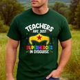 Teachers Are Just Superheroes In Disguise School Women Men Men's Casual T-Shirt Forest Teachers Are Just Superheroes In Disguise School Women Men Men's Casual T-Shirt Forest
