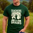 Teachers Love Brains Halloween Costume Boo Trick Teach Men's Casual T-Shirt Forest