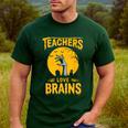 Teachers Love Brains Shirt Men Women Halloween Teacher Men's Casual T-Shirt Forest Teachers Love Brains Shirt Men Women Halloween Teacher Men's Casual T-Shirt Forest