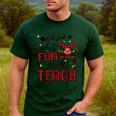 Teachers Oh What Fun It Is To Teach Cute Red Plaid Reindeer Men's Casual T-Shirt Forest Teachers Oh What Fun It Is To Teach Cute Red Plaid Reindeer Men's Casual T-Shirt Forest