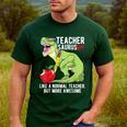 Teachersaurus Rex Dinosaur Like A Normal Teacher Saurus Men's Casual T-Shirt Forest Teachersaurus Rex Dinosaur Like A Normal Teacher Saurus Men's Casual T-Shirt Forest
