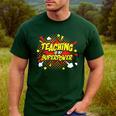 Teaching Is My Superpower Retro Comic Teacher Men's Casual T-Shirt Forest Teaching Is My Superpower Retro Comic Teacher Men's Casual T-Shirt Forest