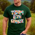 Team 5th Grade Building Blocks Bricks Theme Teacher Team For Men Women Kids Men's Casual T-Shirt Forest Team 5th Grade Building Blocks Bricks Theme Teacher Team For Men Women Kids Men's Casual T-Shirt Forest