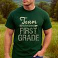 Team First Grade Camo 1st Grade Teacher Camouflage Men's Casual T-Shirt Forest